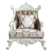 Vanaheim - Chair With Pillow - Fabric & Antique White - R&R Furniture Gallery (Fountain Valley, CA)