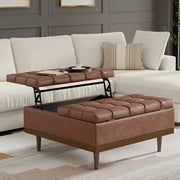 Mariah - Upholstered Lift Top Table Storage Ottoman - R&R Furniture Gallery (Fountain Valley, CA)