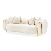 Sassani - Sofa - Crepe / Gold - R&R Furniture Gallery (Fountain Valley, CA)