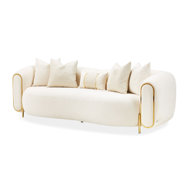 Sassani - Sofa - Crepe / Gold - R&R Furniture Gallery (Fountain Valley, CA)