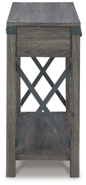 Freedan - Console Sofa Table - Grayish Brown - R&R Furniture Gallery (Fountain Valley, CA)