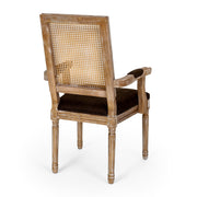 Elegant French Country Style Dining Chair With Cane Backrest - R&R Furniture Gallery (Fountain Valley, CA)