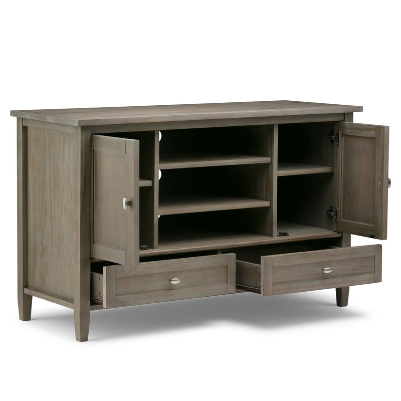 Warm Shaker - TV Media Stand Handcrafted - R&R Furniture Gallery (Fountain Valley, CA)