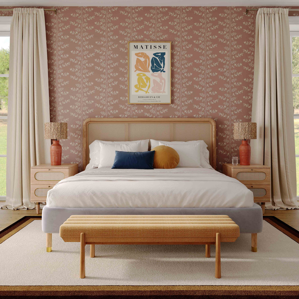 Julianna - Heavy Linen Bench - Sunflower Yellow - R&R Furniture Gallery (Fountain Valley, CA)