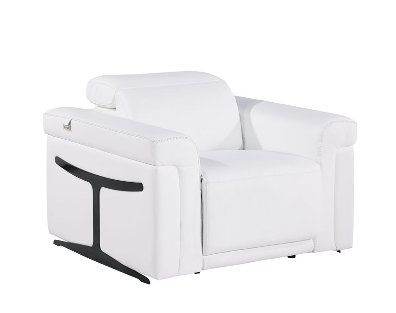 1126 - Top Grain Power Reclining Italian Leather Chair - R&R Furniture Gallery (Fountain Valley, CA)