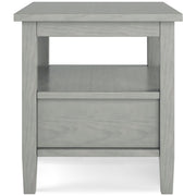 Handcrafted Warm Shaker coffee table by Simpli-Home featuring a sturdy wooden design and natural finish.