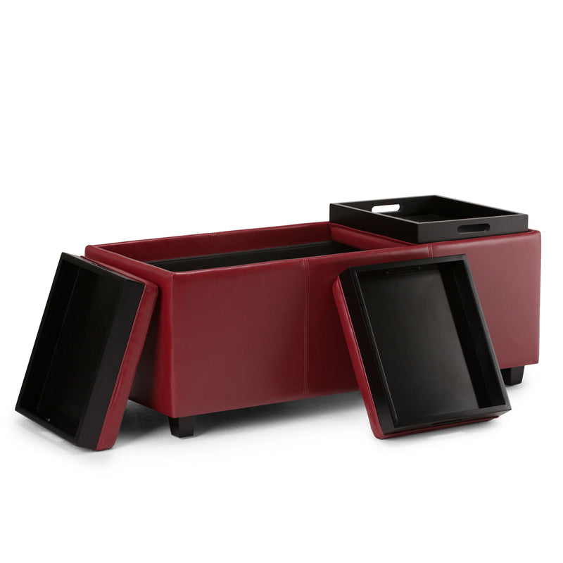 Avalon - Upholstered Storage Ottoman - R&R Furniture Gallery (Fountain Valley, CA)