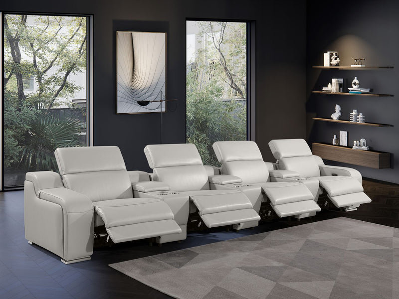 1116 - 7-Piece Modular Power Reclining Sofa In With 4 Power Recliners & Power Headrests - R&R Furniture Gallery (Fountain Valley, CA)