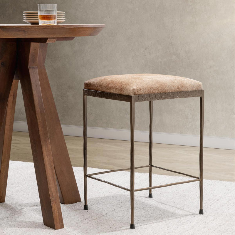 Bose - Hide 26" Counter Stool - R&R Furniture Gallery (Fountain Valley, CA)