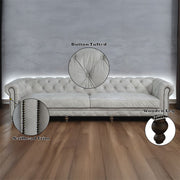 Ofer - Sofa - Vintage White Top Grain Leather - R&R Furniture Gallery (Fountain Valley, CA)