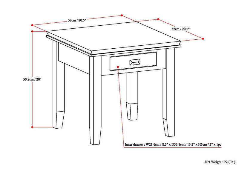 Artisan - Handcrafted End Table - R&R Furniture Gallery (Fountain Valley, CA)