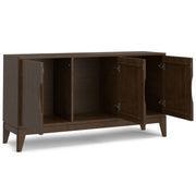 Harper - 3 Door Sideboard Buffet / Storage Cabinet - Walnut Brown - R&R Furniture Gallery (Fountain Valley, CA)