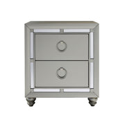 Chloe - Nightstand - Gemstone Silver - R&R Furniture Gallery (Fountain Valley, CA)