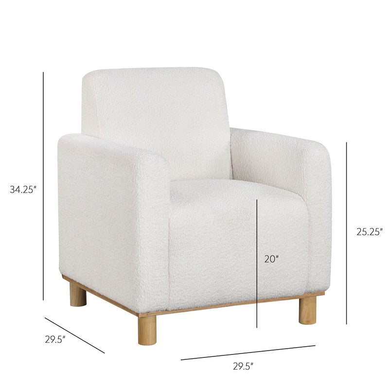 Mason - Arm Chair - White - R&R Furniture Gallery (Fountain Valley, CA)