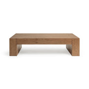 Reclaimed oak Bristol coffee table by Classic Home featuring a sturdy rectangular design with a natural wood finish.