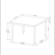 Leoncia - Bar Table And 4 Bar Stools - Espresso / White - R&R Furniture Gallery (Fountain Valley, CA)