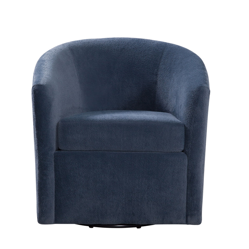 Oaklynn - Barrel Style Swivel Accent Chair - R&R Furniture Gallery (Fountain Valley, CA)
