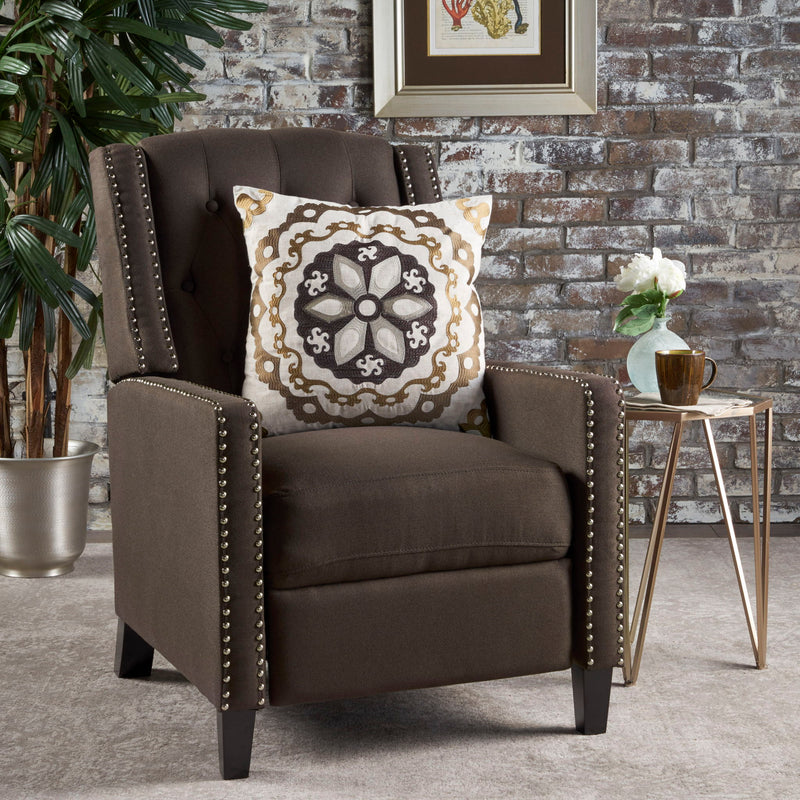 Classic Fabric Push Back Chair - R&R Furniture Gallery (Fountain Valley, CA)