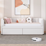 Upholstered Daybed With Ergonomic Design Backrest - R&R Furniture Gallery (Fountain Valley, CA)