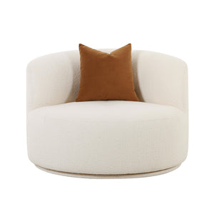 Fickle - Swivel Chair - Cream - R&R Furniture Gallery (Fountain Valley, CA)