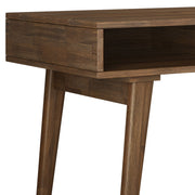 Clarkson - Desk With Side Drawers - Rustic Natural Aged Brown - R&R Furniture Gallery (Fountain Valley, CA)