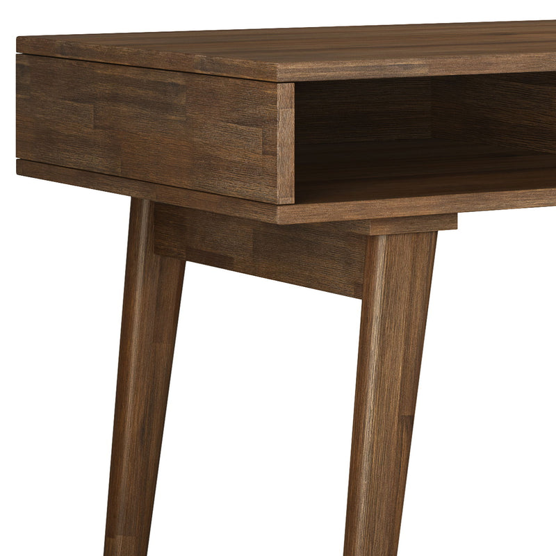 Clarkson - Desk With Side Drawers - Rustic Natural Aged Brown - R&R Furniture Gallery (Fountain Valley, CA)