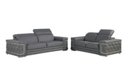 296 - Genuine Leather Living Room Set - R&R Furniture Gallery (Fountain Valley, CA)