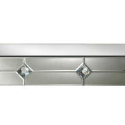 Hessa - Console Table - Mirrored & Faux Rhinestone - R&R Furniture Gallery (Fountain Valley, CA)