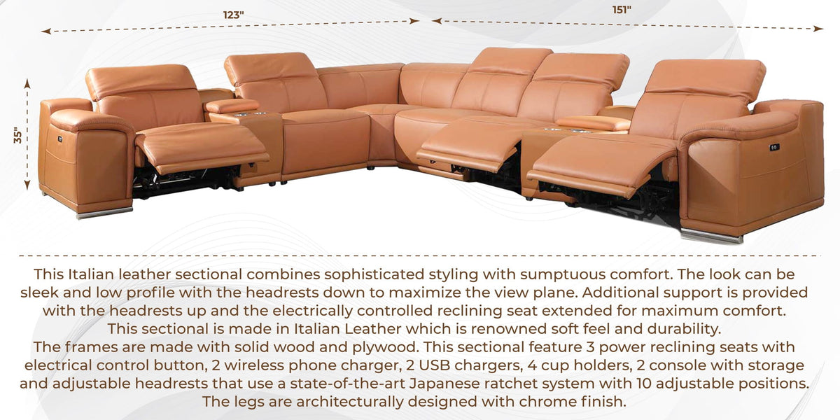 9762 - Power Reclining Sectional - R&R Furniture Gallery (Fountain Valley, CA)