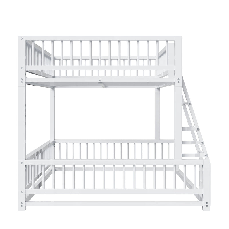 Bunk Bed Frame With Ladder And Safety Guardrails - R&R Furniture Gallery (Fountain Valley, CA)