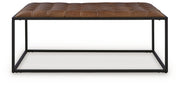 Junsor - Cocktail Ottoman - Brown / Black - R&R Furniture Gallery (Fountain Valley, CA)