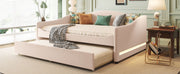 Upholstered Daybed With Light And Trundle - R&R Furniture Gallery (Fountain Valley, CA)