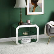 Dominic - 20" Accent Table - Mirrored - R&R Furniture Gallery (Fountain Valley, CA)