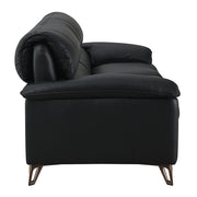 Eilene - Sofa - Black Top Grain Leather - R&R Furniture Gallery (Fountain Valley, CA)