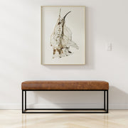 Candice - Ottoman Bench - Tan / Black - R&R Furniture Gallery (Fountain Valley, CA)