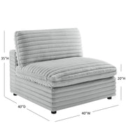 Jenny - Armless Slipper Chair - Gray - R&R Furniture Gallery (Fountain Valley, CA)