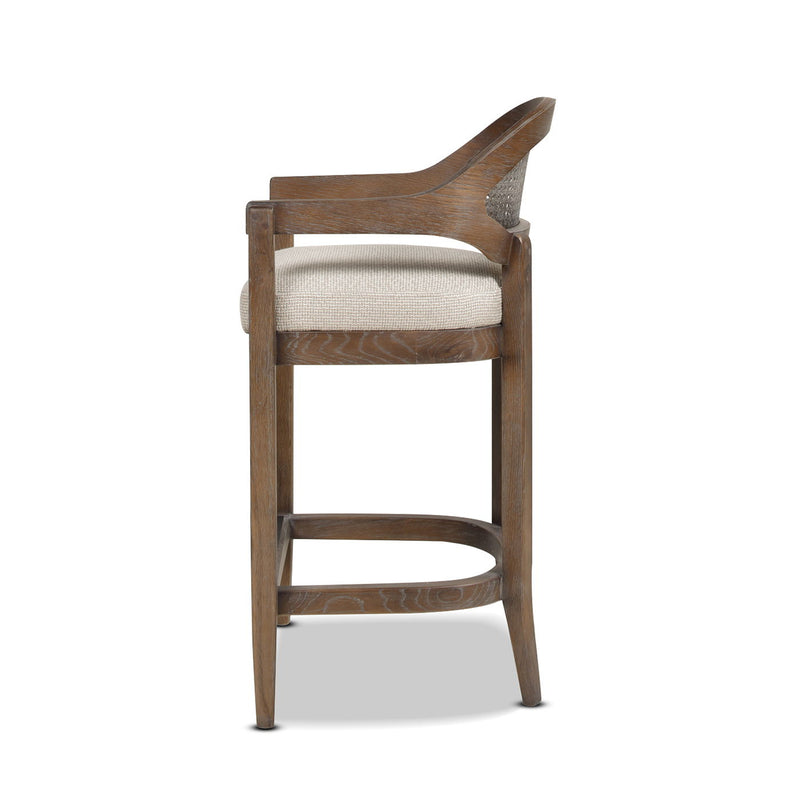 Americana - Mid-Century Modern Cane Back Counter Stool - R&R Furniture Gallery (Fountain Valley, CA)