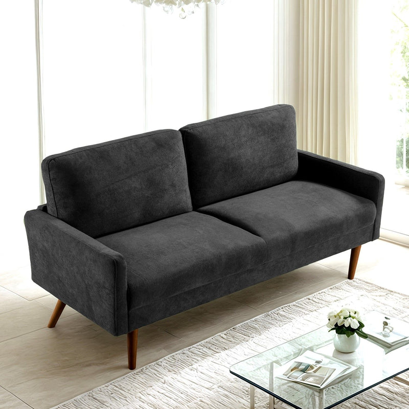Sofa, European Style With Sleek Design, Modern & Vintage Flair, Upholstered 3 Seater Couch - R&R Furniture Gallery (Fountain Valley, CA)