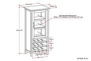 Avalon - High Storage, Wine Rack Cabinet - R&R Furniture Gallery (Fountain Valley, CA)