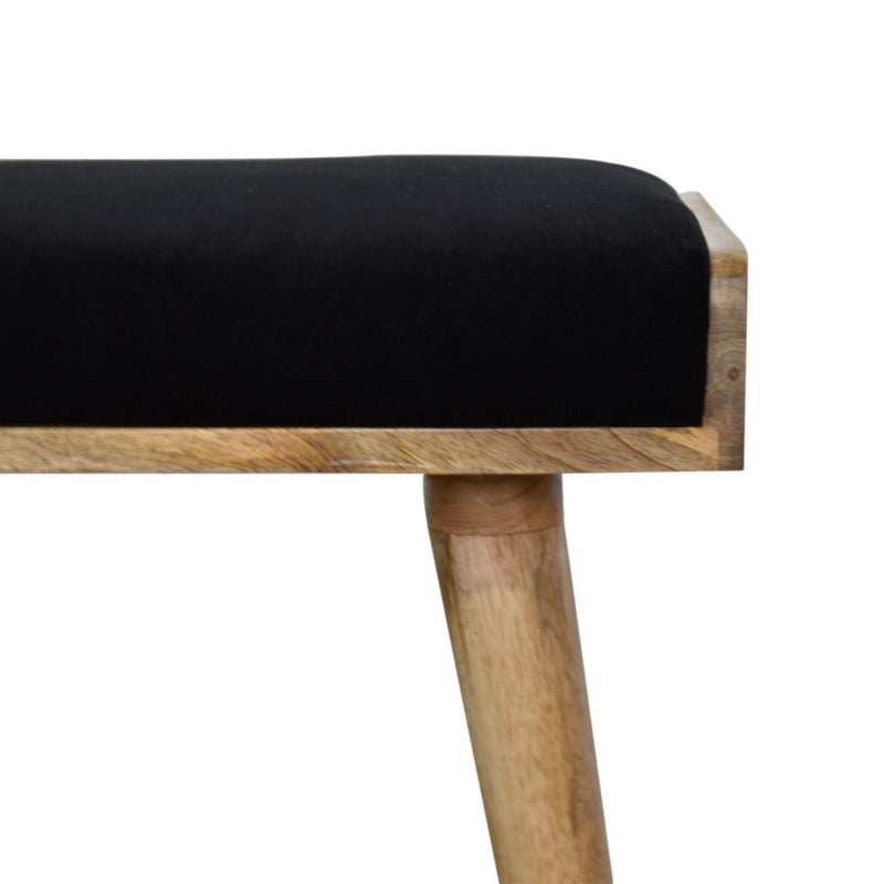 Tray Style Footstool - Black - R&R Furniture Gallery (Fountain Valley, CA)