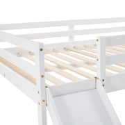 Full Loft Bed With Slide, Multifunctional Design - White - R&R Furniture Gallery (Fountain Valley, CA)
