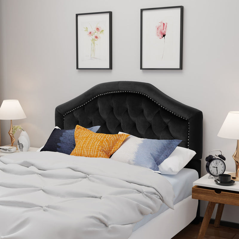 Kaarina - Contemporary Tufted Fabric Headboard - R&R Furniture Gallery (Fountain Valley, CA)