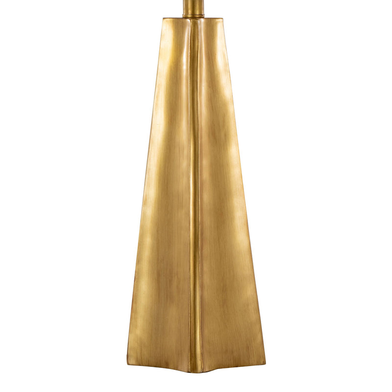 Lumi Source Pompeii contemporary table lamp with a gold base and white shade, stylish lighting for modern interiors.
