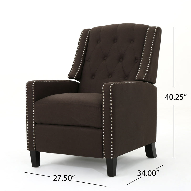 Classic Fabric Push Back Chair - R&R Furniture Gallery (Fountain Valley, CA)