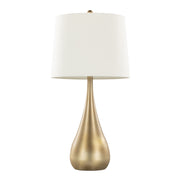 Lumi Source Pebble contemporary table lamp set with smooth, rounded bases and fabric shades on a modern side table.