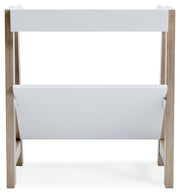 Blariden - Small Bookcase - White / Tan - R&R Furniture Gallery (Fountain Valley, CA)
