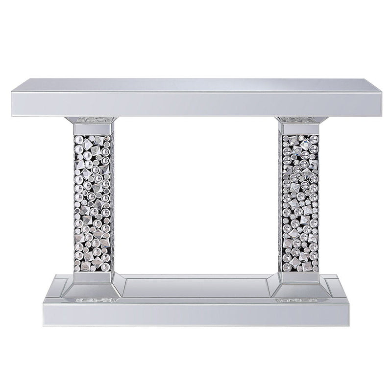 Kachina - Console Table - Mirrored & Faux Gems - R&R Furniture Gallery (Fountain Valley, CA)