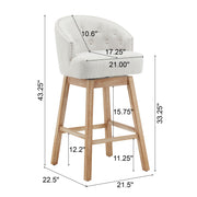 360 Degree Rotation Swivel Counter Stools (Set of 2) - R&R Furniture Gallery (Fountain Valley, CA)