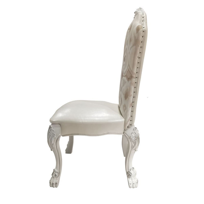 Dresden - Side Chair (Set of 2) - Fabric & Bone White - R&R Furniture Gallery (Fountain Valley, CA)
