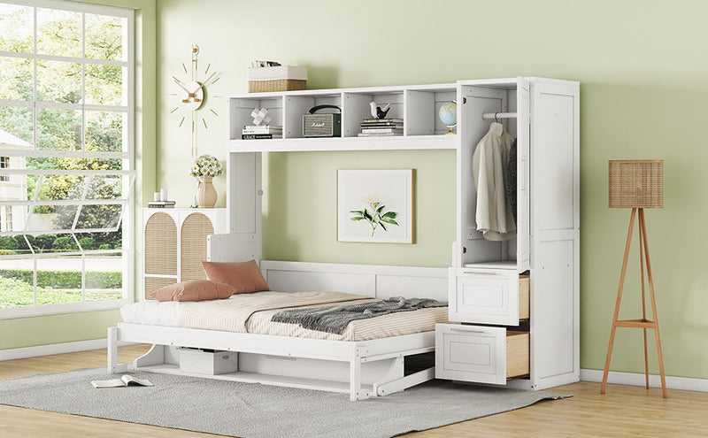 Space Saving Murphy Wall Bed With Closet And Drawers - R&R Furniture Gallery (Fountain Valley, CA)